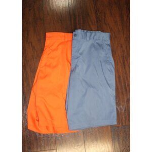 Nike Golf Dri-Fit Tour Performance Mens Shorts 32  lot of 2 Orange Blue Athletic